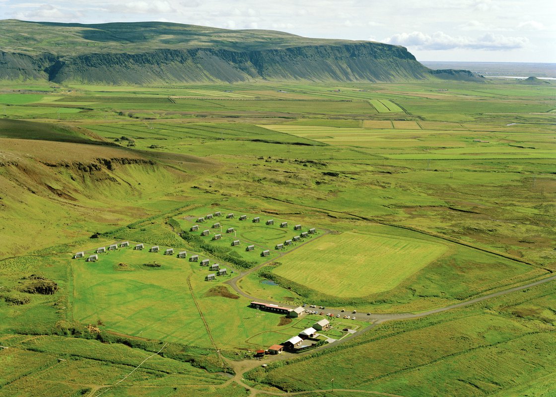 Loftmynd af Ölfusborgum árið 1988