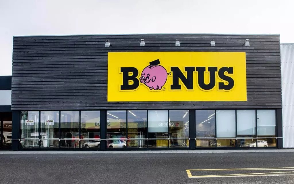 Bónusverslun á mynd frá Bónus